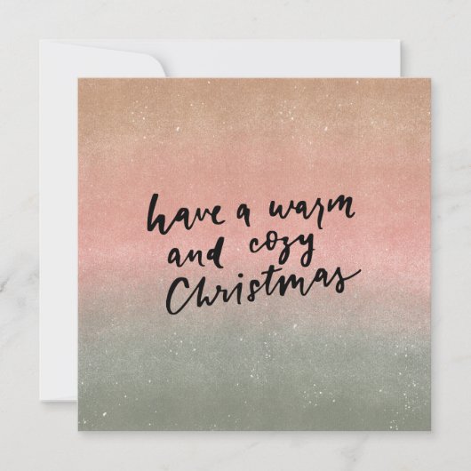 Card (13,3x13,3cm)- Have A Warm And Cozy Christmas カード (正面)