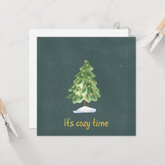 Card (13,3x13,3cm) - It's Cozy Time カード (正面/裏面インサイチュ)