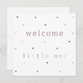 Card (13,3x13,3cm) - Welcome Little One. (正面/裏面)