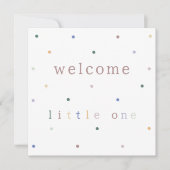 Card (13,3x13,3cm) - Welcome Little One. (正面)