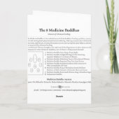 CARD 8 Medicine Buddhs with exploration & mantra カード (裏面)