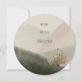 Card (Circle) - Birth Announcement 招待状 (正面)