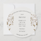 Card (Circle) - Birth Announcement Giraffe 招待状 (裏面)