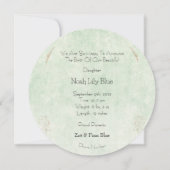 Card (Circle) - Birth Announcement Ocean 招待状 (裏面)