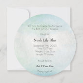 Card (Circle) - Birth Announcement Ocean 招待状 (裏面)