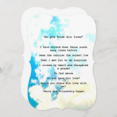 Card-" Do you know his Love" (正面/裏面)