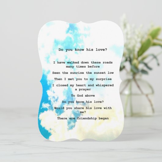 Card-" Do you know his Love" (スタンド正面)