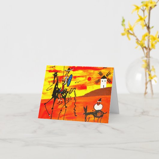 Card Don Quixote カード (黄色い花)