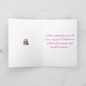 Card-Elegant Pink Christmas Card Collection カード (内部)