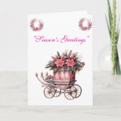 Card-Elegant Pink Christmas Card Collection. カード (正面)