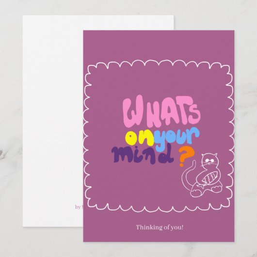 Card for a friend (正面/裏面)