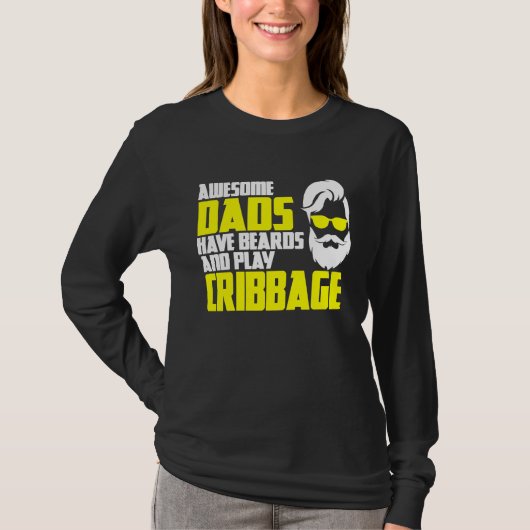 Card Game Cribbage Game Night Father's Day Cribbag Tシャツ (正面)