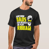 Card Game Cribbage Game Night Father's Day Cribbag Tシャツ (正面)