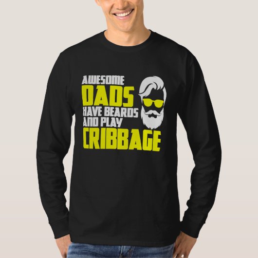 Card Game Cribbage Game Night Father's Day Cribbag Tシャツ (正面)