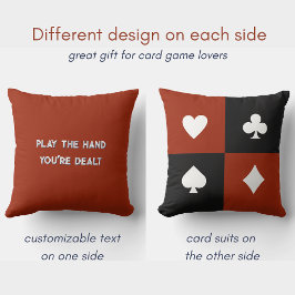 Card game suits and Play The Hand You're Dealt クッション