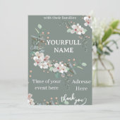 card Invitation 招待状 (スタンド正面)