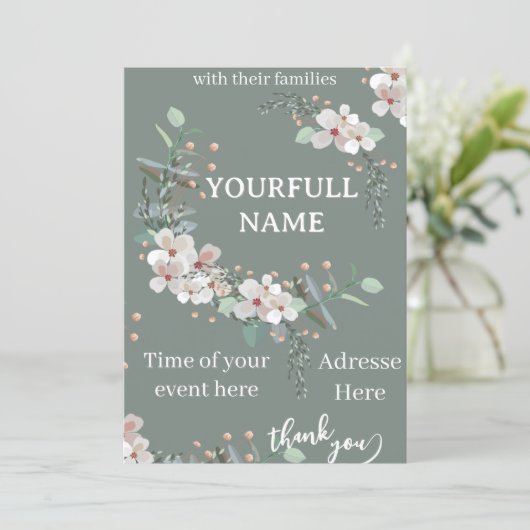 card Invitation 招待状 (スタンド正面)