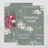 card Invitation 招待状 (正面/裏面)