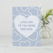 Card Love you to the moon and back ( Blue) カード (スタンド正面)