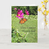 Card-LoveIsPatientの挨拶を上手に行う カード (黄色い花)