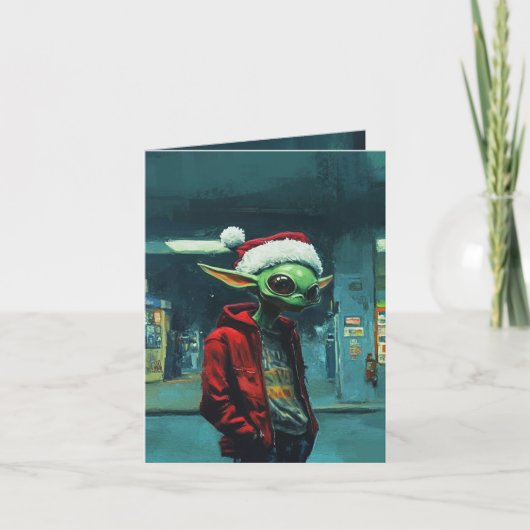 Card Natal Alien 招待状 (正面)