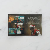 Card Natal Astronauta 招待状 (内部)