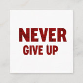 card never give up エンクロージャーカード (裏面)