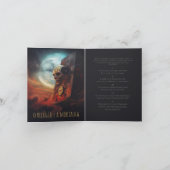 Card O Relógio e a Mortalha 案内状 (内部)