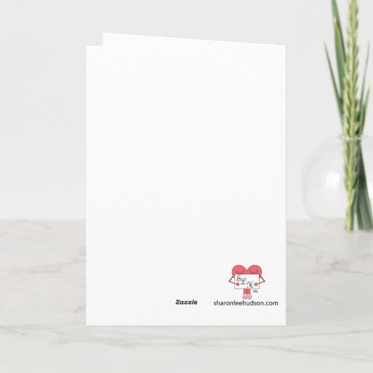 Card of Concern: Lavender Blank Card カード (裏面)