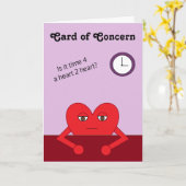 Card of Concern:  Lavender Blank Card カード (黄色い花)