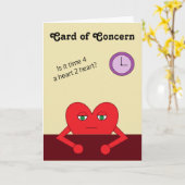 Card of Concern:  Light Brown Blank Card カード (黄色い花)