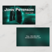 Card Physician Pulmonologist Therapist博士 名刺 (正面/裏面)