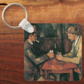 Card Players by Paulセザンヌヴィンテージファインアート キーホルダー (正面)