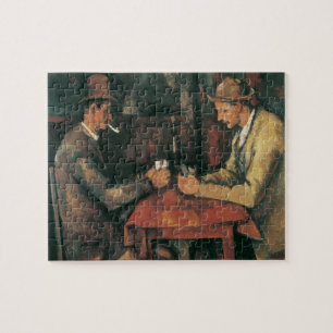 Card Players by Paulセザンヌヴィンテージファインアート ジグソーパズル