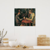 Card Players by Paulセザンヌヴィンテージファインアート ポスター (キッチン)