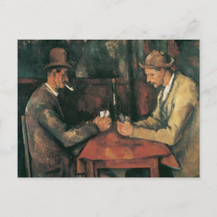 Card Players by Paulセザンヌヴィンテージファインアート ポストカード