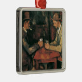 Card Players by Paulセザンヌヴィンテージファインアート メタルオーナメント (右)