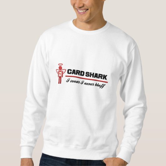 Card Sharkシャツ – スタイルとカラーを選択 スウェットシャツ (正面)