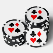 Card Suits Design Poker Chips ポーカーチップ (積み重ね)