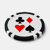 Card Suits Design Poker Chips ポーカーチップ (シングル)