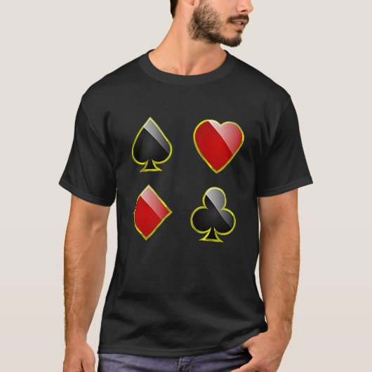 Card Suits Spades Hearts Clubs Diamonds for All Ca Tシャツ (正面)