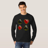 Card Suits Spades Hearts Clubs Diamonds for All Ca Tシャツ (正面フル)