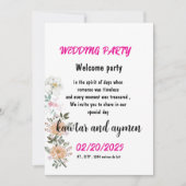 card wedding invitation simple 招待状 (正面)