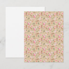 Card with flowers ノートカード