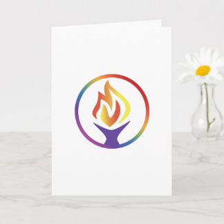 Card with UUCF logo front (Blank inside) カード