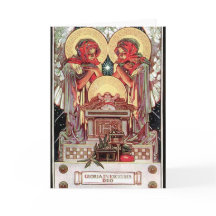 Card with Xmas illustration by J.C. Leyendecker