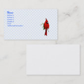 Cardanの(鳥)ショウジョウコウカンチョウ 名刺 (正面/裏面)