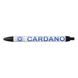 Cardanoの完全なロゴイメージ 黒ボールペン