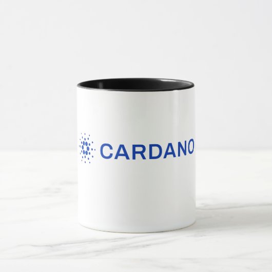 Cardanoフルロゴ画像マグ マグカップ (中央)