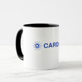 Cardanoフルロゴ画像マグ マグカップ (正面左)